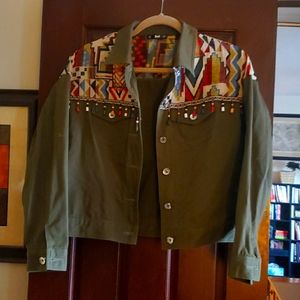 American Indian beaded Jacket lightweight!